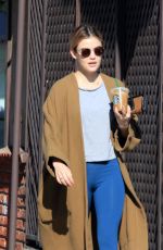 LUCY HALE Out with Her Dog in Los Angeles 12/11/2018