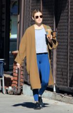 LUCY HALE Out with Her Dog in Los Angeles 12/11/2018