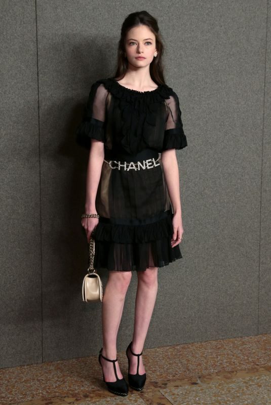 MACKENZIE FOY at Chanel Metiers D’Art Show Pre-fall 2019 in New York 12/04/2018