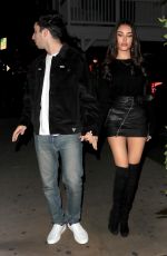 MADISON BEER and Zack Bia Night Out in Los Angeles 12/23/2018
