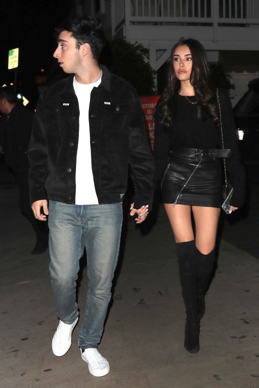 MADISON BEER and Zack Bia Night Out in Santa Monica 12/23/2018