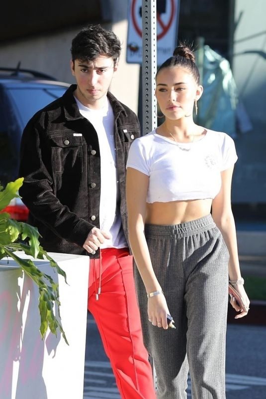 MADISON BEER and Zack Bia Out in Los Angeles 12/28/2018