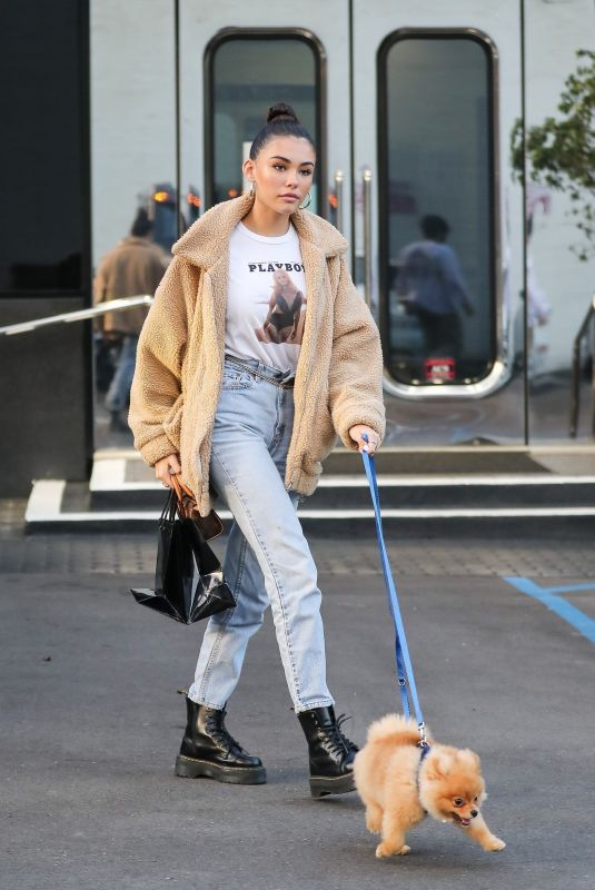 MADISON BEER Out with Her Dog in Beverly Hills 12/22/2018
