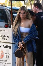 MADISON BEER Shows New Hair Color Out in Los Angeles 12/27/2018