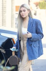MADISON BEER Shows New Hair Color Out in Los Angeles 12/27/2018