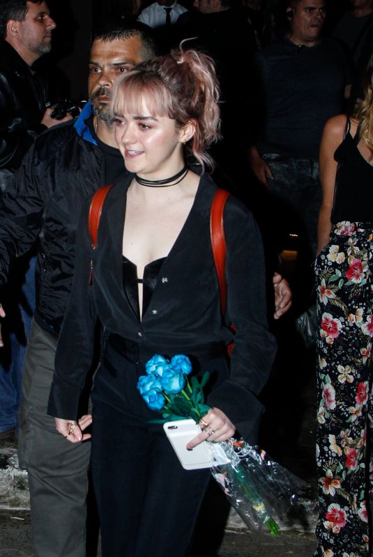 MAISIE WILLIAMS at D.O.M. Restaurant in Sao Paulo 12/08/2018