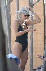 MALIN AKERMAN in Swimsuit at a Beach in Tulum 12/03/2018