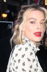 MARGOT ROBBIE Leaves Good Morning America in New York 12/04/2018