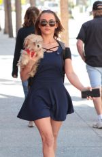 MARIA JADE Out with Her Dog in Miami 12/08/2018