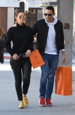MARIA MENOUNOS and Keven Undergaro Out Shopping in Beverly Hills 12/21/2018