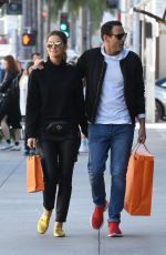 MARIA MENOUNOS and Keven Undergaro Out Shopping in Beverly Hills 12/21/2018