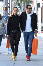MARIA MENOUNOS and Keven Undergaro Out Shopping in Beverly Hills 12/21/2018