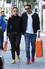 MARIA MENOUNOS and Keven Undergaro Out Shopping in Beverly Hills 12/21/2018