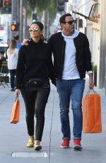 MARIA MENOUNOS and Keven Undergaro Out Shopping in Beverly Hills 12/21/2018