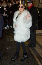 MARIAH CAREY Heading to Her Concert in Paris 12/07/2018