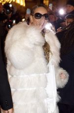 MARIAH CAREY Heading to Her Concert in Paris 12/07/2018