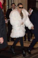 MARIAH CAREY Heading to Her Concert in Paris 12/07/2018