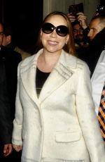 MARIAH CAREY Leaves Cafe Royal Hotel in London 12/11/2018