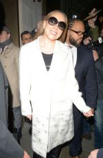 MARIAH CAREY Leaves Cafe Royal Hotel in London 12/11/2018