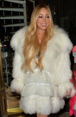 MARIAH CAREY Leaves Mr Chow Restaurant in London 12/11/2018