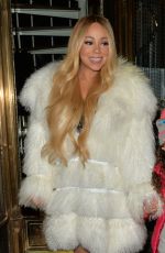 MARIAH CAREY Leaves Mr Chow Restaurant in London 12/11/2018