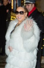 MARIAH CAREY Leaves Plaza Athenee Hotel in Paris 12/07/2018