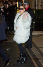 MARIAH CAREY Leaves Plaza Athenee Hotel in Paris 12/07/2018