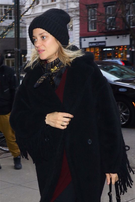 MARION COTILLARD Arrives at Bowery Hotel in New York 12/05/2018