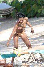 MAYA JAMA in Bikini at a Beach in Barbados 12/04/2018