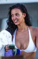 MAYA JAMA in Bikini on the Beach in Barbados 12/06/2018