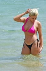MEGAN BARTON HANSON in Bikini at a Beach in Mauritius 12/17/2018