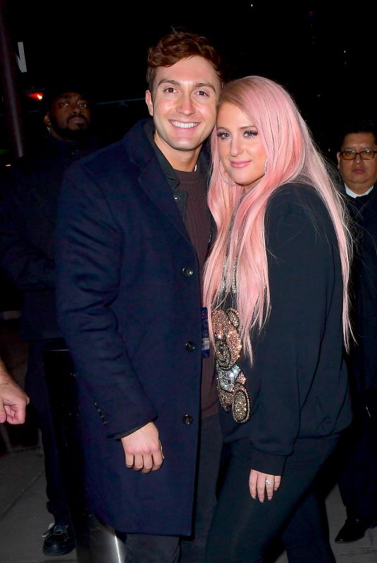 MEGHAN TRAINOR and Daryl Sabara Arrives at Z100
