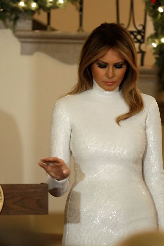 MELANIA TRUMP at Congressional Ball at White House in Washington D.C. 12/15/2018