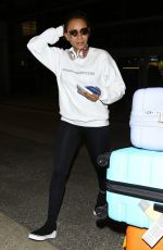 MELANIE BROWN at Los Angeles Intenrnational Airport 12/02/2018