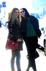 MICHELLE HUNZIKER and AURORA RAMAZZOTTI Out in Milan 12/04/2018
