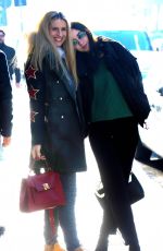MICHELLE HUNZIKER and AURORA RAMAZZOTTI Out in Milan 12/04/2018