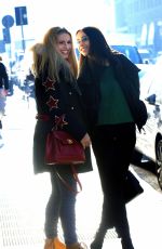MICHELLE HUNZIKER and AURORA RAMAZZOTTI Out in Milan 12/04/2018