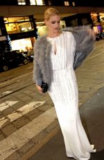 MICHELLE HUNZIKER Night Out in Milan 12/11/2018
