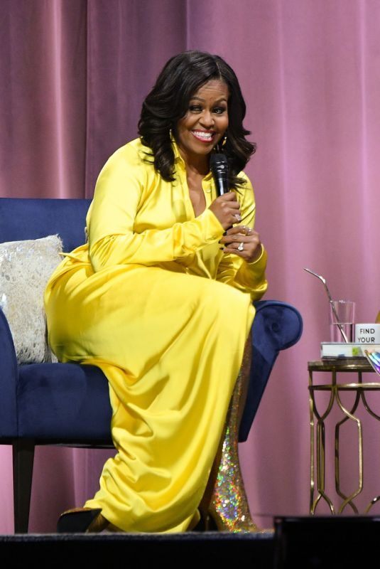 MICHELLE OBAMA Discussing on Her Book Becoming at Barclays Center in Brooklyn 12/19/2018