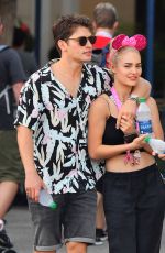 MICHELLE RANDOLPH and Gregg Sulkin at Disneyland 09/24/2018