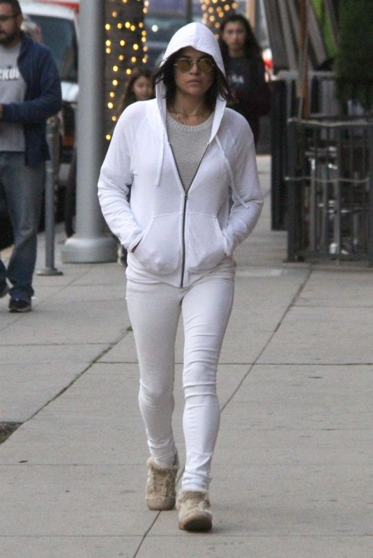 MICHELLE RODRIGUEZ Heading to Annastasia Salon in Beverly Hills 12/12/2018