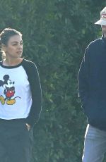 MILA KUNIS and Ashton Kutcher Out in Los Angeles 11/30/2018