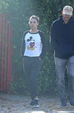 MILA KUNIS and Ashton Kutcher Out in Los Angeles 11/30/2018