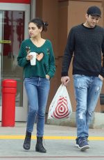 MILA KUNIS and Ashton Kutcher Shopping at Target in Los Angeles 12/14/2018