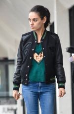 MILA KUNIS Out and About in Studio City 12/14/2018