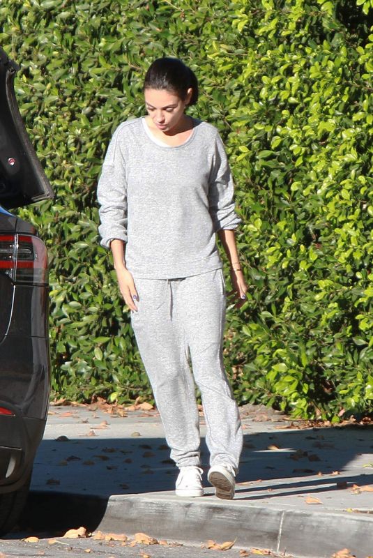 MILA KUNIS Out in Los Angeles 12/07/2018
