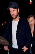 MILEY CYRUS Arrives at SNL Afterparty in New York 12/15/2018