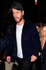 MILEY CYRUS Arrives at SNL Afterparty in New York 12/15/2018