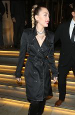 MILEY CYRUS at Burberry x Vivienne Westwood Party in London 12/07/2018