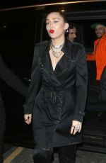 MILEY CYRUS at Burberry x Vivienne Westwood Party in London 12/07/2018